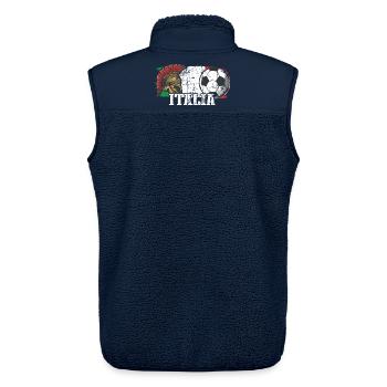 Italien Fußball - Unisex Sherpaweste von Stanley/Stella - Navy - Hinten - AI Model Male 178 light (178cm)