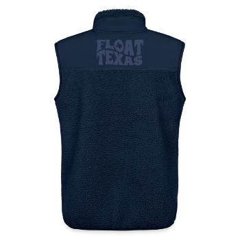 Schwebendes Texas-Logo Textkunst - Unisex Sherpaweste von Stanley/Stella - Navy - Hinten - AI Model Male 178 light (178cm)