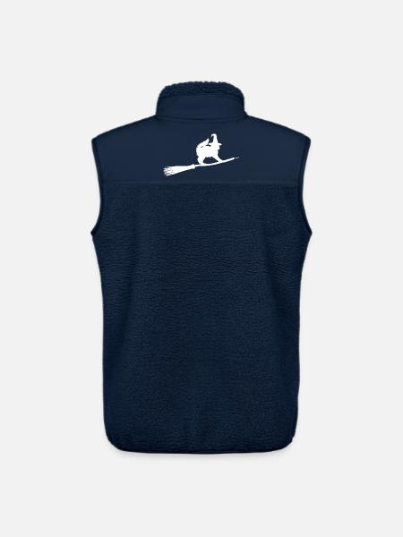 Cat Witch - Unisex Sherpa Gilet by Stanley/Stella - navy