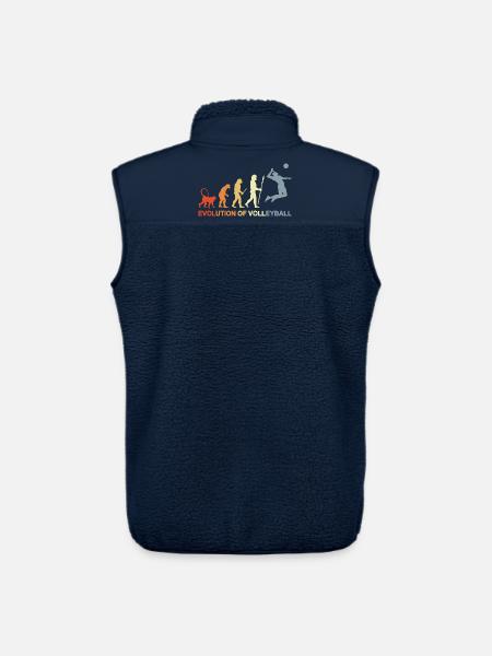 Évolution d’un joueur de volley-ball - Veste sans manches sherpa unisexe Stanley/Stella - marine