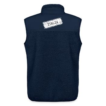 Italia - Unisex Sherpaweste von Stanley/Stella - Navy - Hinten - AI Model Male 178 light (178cm)