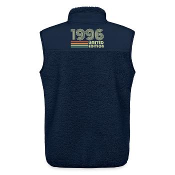 Jahrgang 1996 Retro 1996 Geburtstagsgeschenk - Unisex Sherpaweste von Stanley/Stella - Navy - Hinten - AI Model Male 178 light (178cm)