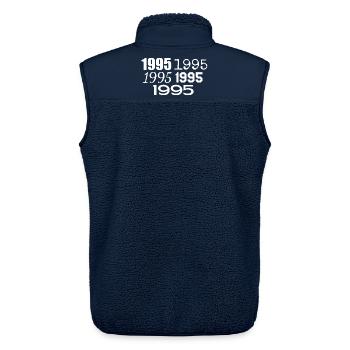 1995 - Unisex Sherpa Gilet by Stanley/Stella - navy - Back - AI Model Male 178 light (178cm)
