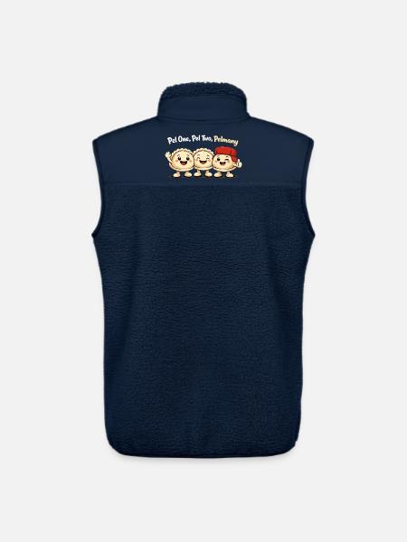 Pel One, Pel Two, Pelmany – Pelmeni Friends - Unisex Sherpa Gilet by Stanley/Stella - navy