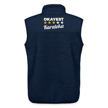 Durchschnittlicher Karateka - Unisex Sherpaweste von Stanley/Stella - Navy - Hinten - AI Model Male 178 light (178cm)