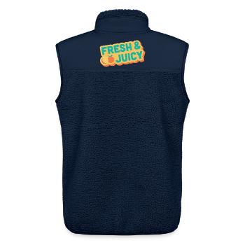 Fresh & Juicy Fruit Design - Unisex Sherpaweste von Stanley/Stella - Navy - Hinten - AI Model Male 178 light (178cm)