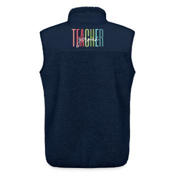 Deutsch Lehrerin Schule Geschenk - Unisex Sherpaweste von Stanley/Stella - Navy - Hinten - AI Model Male 178 light (178cm)