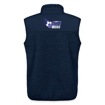Blau & Weiss ein Leben Lang Geschenkidee - Unisex Sherpaweste von Stanley/Stella - Navy - Hinten - AI Model Male 178 light (178cm)