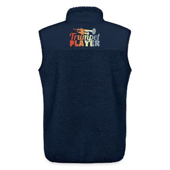 Bester Trompetenspieler - Unisex Sherpaweste von Stanley/Stella - Navy - Hinten - AI Model Male 178 light (178cm)