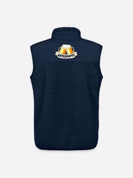 Unterhopft - Unisex Sherpaweste von Stanley/Stella - Navy