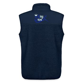 snowboarding - Unisex Sherpaweste von Stanley/Stella - Navy - Hinten - AI Model Male 178 light (178cm)
