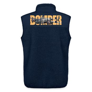 Bomber B-25 Mitchell - Unisex Sherpaweste von Stanley/Stella - Navy - Hinten - AI Model Male 178 light (178cm)