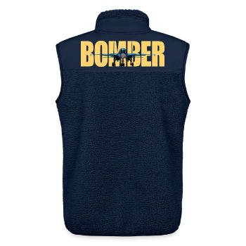 Bomber Su-34 - Unisex Sherpaweste von Stanley/Stella - Navy - Hinten - AI Model Male 178 light (178cm)
