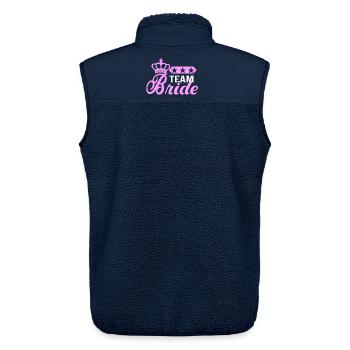 Bachelorette Team Bride Wedding bachelorette party - Unisex Sherpaweste von Stanley/Stella - Navy - Hinten - AI Model Male 178 light (178cm)