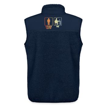 Programmierer Strichmännchen - Unisex Sherpaweste von Stanley/Stella - Navy - Hinten - AI Model Male 178 light (178cm)