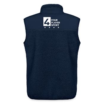 4 Four Player Sport Team Outfit Padel Tennis - Unisex Sherpaweste von Stanley/Stella - Navy - Hinten - AI Model Male 178 light (178cm)