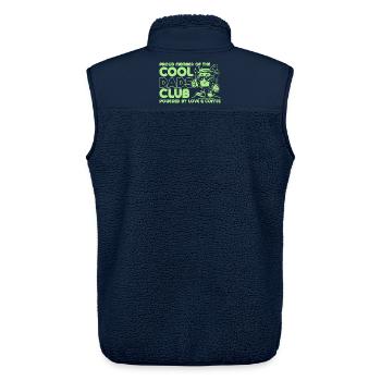 Cool Dads Club - Dad Dad Father's Day Gift - Unisex Sherpa Gilet by Stanley/Stella - navy - Back - AI Model Male 178 light (178cm)