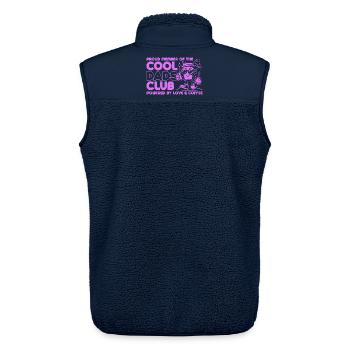 Cool Dads Club - Dad Dad Father's Day Gift - Unisex Sherpa Gilet by Stanley/Stella - navy - Back - AI Model Male 178 light (178cm)