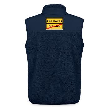 Bochum Aufstieg - Unisex Sherpaweste von Stanley/Stella - Navy - Hinten - AI Model Male 178 light (178cm)