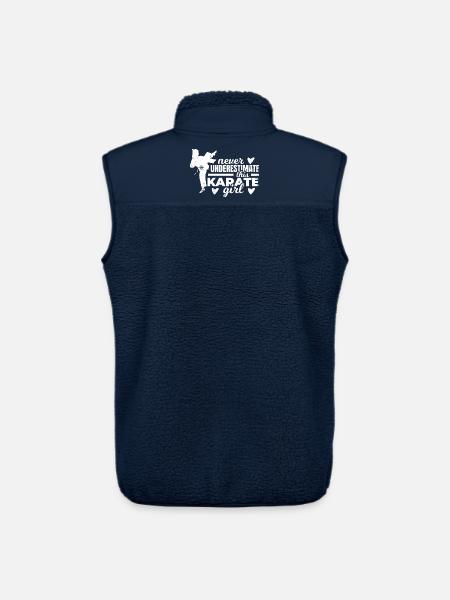 Karate Mädchen - Unisex Sherpaweste von Stanley/Stella - Navy