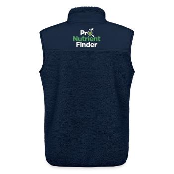 Registered Dietitian Certified Nutrition  - Unisex Sherpa Gilet by Stanley/Stella - navy - Back - AI Model Male 178 light (178cm)