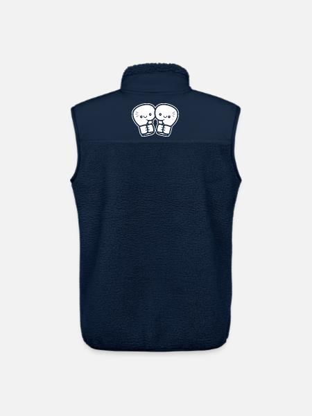 Funny Boxing Gloves - Unisex Sherpa Gilet by Stanley/Stella - navy