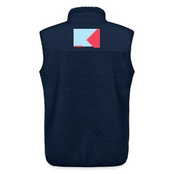 BLUE RED 2025 - Unisex Sherpaweste von Stanley/Stella - Navy - Hinten - AI Model Male 178 light (178cm)