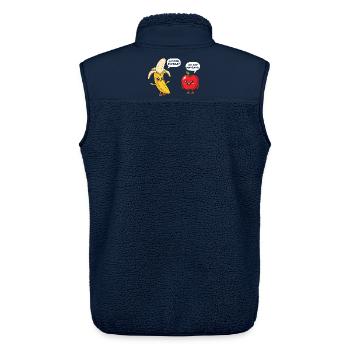 Lustige Spanischlehrerin der Maestra-Schule - Unisex Sherpaweste von Stanley/Stella - Navy - Hinten - AI Model Male 178 light (178cm)