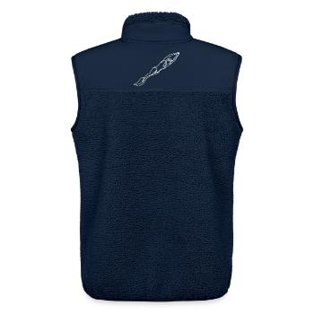 Schwimmer Frau Zeichnung - Unisex Sherpaweste von Stanley/Stella - Navy - Hinten - AI Model Male 178 light (178cm)