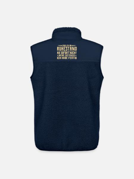 Retraite Plus responsable - Retraité - Veste sans manches sherpa unisexe Stanley/Stella - marine