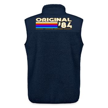 Originales 84 Retro Rainbow - Unisex Sherpaweste von Stanley/Stella - Navy - Hinten - AI Model Male 178 light (178cm)