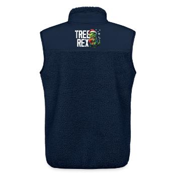 Lustiges Weihnachten Weihnachtsgeschenk Xmas Shirt - Unisex Sherpaweste von Stanley/Stella - Navy - Hinten - AI Model Male 178 light (178cm)
