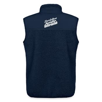 Weitermachen Humor - Unisex Sherpaweste von Stanley/Stella - Navy - Hinten - AI Model Male 178 light (178cm)