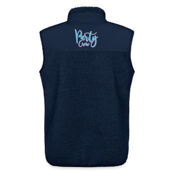 Partycrew / Party Crew - Unisex Sherpaweste von Stanley/Stella - Navy - Hinten - AI Model Male 178 light (178cm)