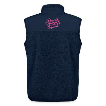 Birthday Squad Pink Women Girls Birthday Party - Unisex Sherpa Gilet by Stanley/Stella - navy - Back - AI Model Male 178 light (178cm)