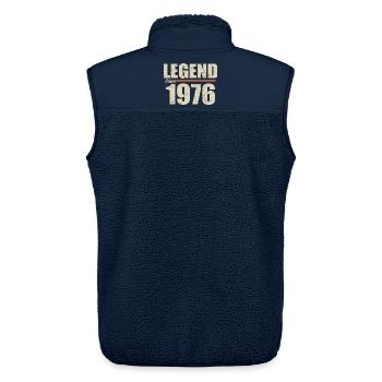 Geburtstag 1976 | Legende seit 1976 - Unisex Sherpaweste von Stanley/Stella - Navy - Hinten - AI Model Male 178 light (178cm)