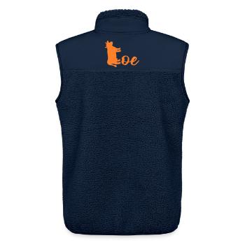 Niederlande Ko - Unisex Sherpaweste von Stanley/Stella - Navy - Hinten - AI Model Male 178 light (178cm)