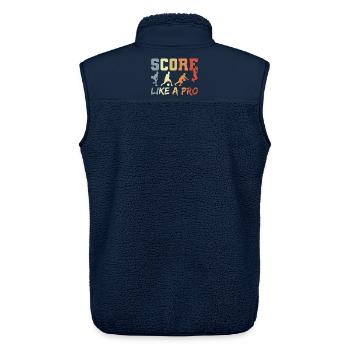 Lustiges Basketball Zitat - Unisex Sherpaweste von Stanley/Stella - Navy - Hinten - AI Model Male 178 light (178cm)
