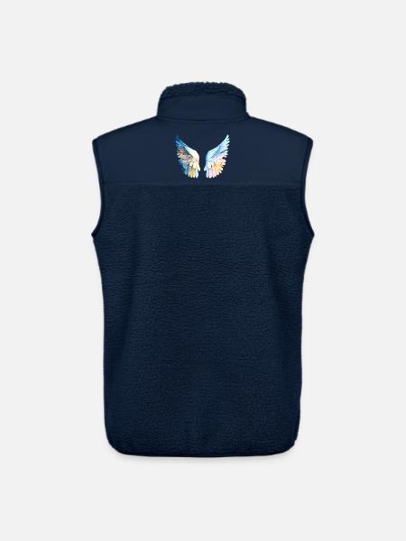 Ailes d'Ange Pastel Angelwings - Veste sans manches sherpa unisexe Stanley/Stella - marine