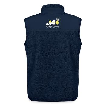 happy easter kücken ei osterei - Unisex Sherpaweste von Stanley/Stella - Navy - Hinten - AI Model Male 178 light (178cm)