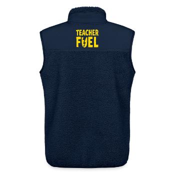 Teacher Fuel - Unisex Sherpaweste von Stanley/Stella - Navy - Hinten - AI Model Male 178 light (178cm)