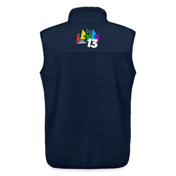 Level 13 Farbiges Gaming Motiv zum 13.Geburtstag - Unisex Sherpaweste von Stanley/Stella - Navy - Hinten - AI Model Male 178 light (178cm)