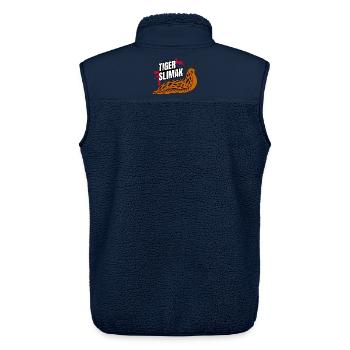 Tiger Ślimak – The toughest animal in Poland - Unisex Sherpa Gilet by Stanley/Stella - navy - Back - AI Model Male 178 light (178cm)