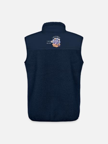 Auf Kapazität – Sensorische Überlastung Katze - Unisex Sherpaweste von Stanley/Stella - Navy