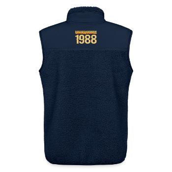 Originales Retro Limited von 1988 - Unisex Sherpaweste von Stanley/Stella - Navy - Hinten - AI Model Male 178 light (178cm)