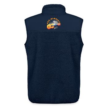Lustiges Ukulele Designs Und Sprüche - Unisex Sherpaweste von Stanley/Stella - Navy - Hinten - AI Model Male 178 light (178cm)