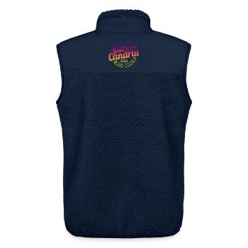 Gran Canaria Kanarische Inseln in Spanien Souvenir - Unisex Sherpaweste von Stanley/Stella - Navy - Hinten - AI Model Male 178 light (178cm)