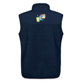 Fußball Fußballspieler - Unisex Sherpaweste von Stanley/Stella - Navy - Hinten - AI Model Male 178 light (178cm)