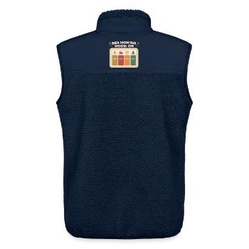 Ber Months Mode On Herbstzeit - Unisex Sherpaweste von Stanley/Stella - Navy - Hinten - AI Model Male 178 light (178cm)