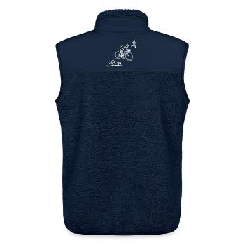 Schwimmen Radfahren Laufen - Unisex Sherpaweste von Stanley/Stella - Navy - Hinten - AI Model Male 178 light (178cm)
